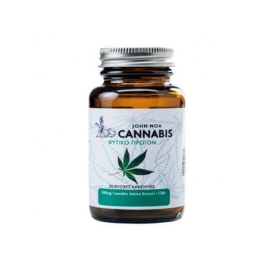 JOHN NOA Cannabis CBD Φυτικό Συμπλήρωμα Κάνναβης 30 Κάψουλες