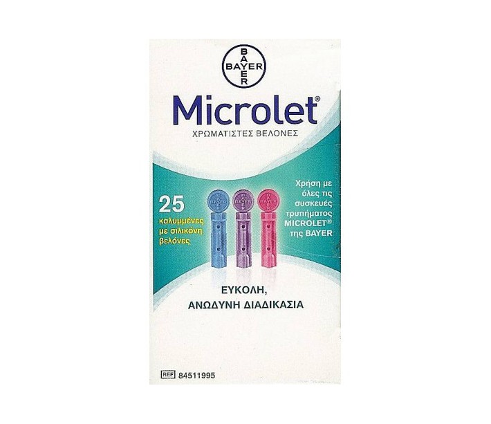 MICROLET LANCETS COLOR 25ΤΕΜ