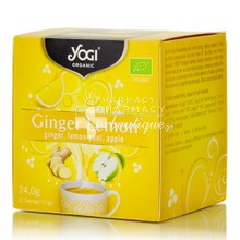 Yogi Organic Tea Ginger Lemon - Αναζωογόνηση, 12 teabags