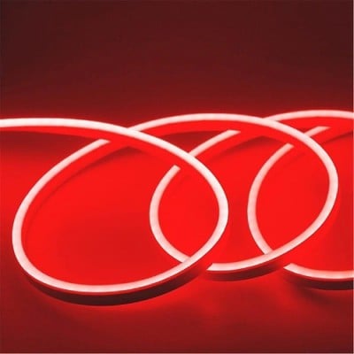 Led Strip Neon Flex 12w/m 3000k 24v Red TΩRA Side 