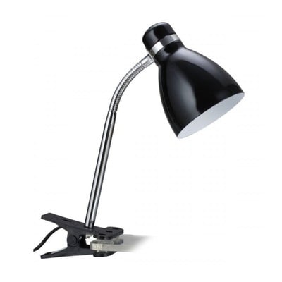 Desk Lamp Black With Clamp 1Xe27