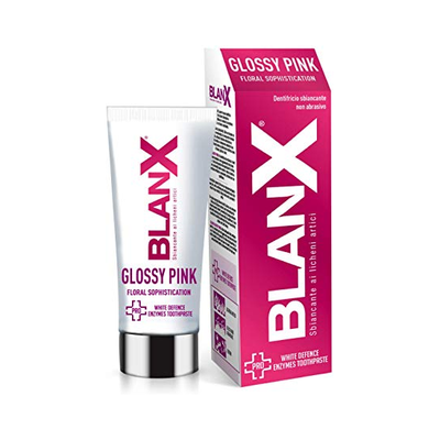 BLANX Pro-Glossy Pink White Οδοντόκρεμα Για Λεύκανση & Αντιβακτηριδιακή Δράση 75ml