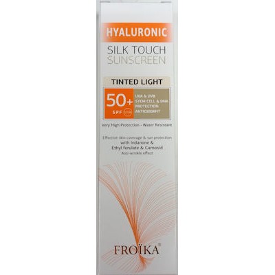 FROIKA HYALURONIC SILK TOUCH SUNSCREEN TINTED LIGHT CREAM SPF 50+ 40ml