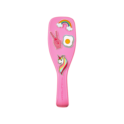 Tangle Teezer The Wet Detangler Βούρτσα Για Το Ξεμπέρδεμα & Styling Όλων Των Τύπων Μαλλιών Pink/Peach With Stickers