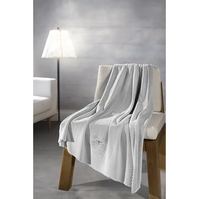 Βρεφική Κουβέρτα Baby Bear Silver 100x140 guy Laro