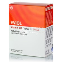 Eviol Vitamin D3 4000IU (100μg), 60caps
