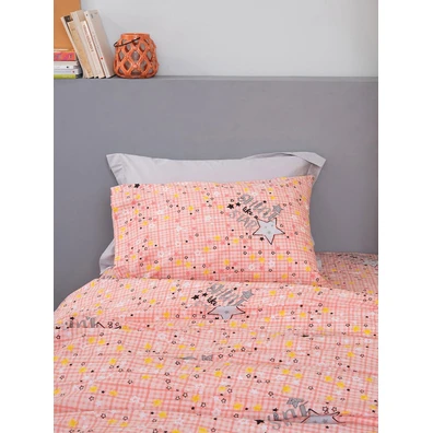 Ζευγος Μαξιλαροθηκες Φωσφοριζέ 50x70 Cluster Pink