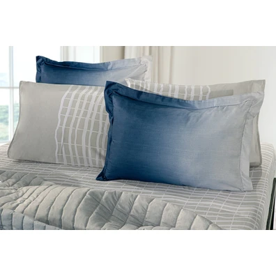 Ζεύγος Μαξιλαροθήκες Oxford Azzam Denim 50x70 guy 