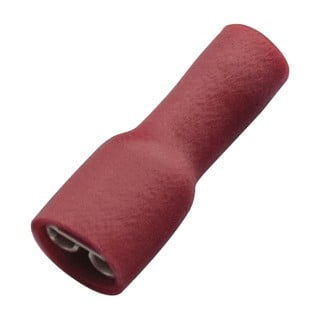 Socket Sleeve Female Insulated 260414 Red 6.3 (100