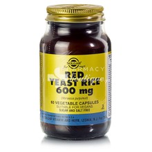 Solgar Red Yeast Rice 600mg - Χοληστερίνη, 60 veg caps