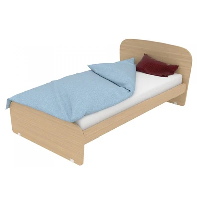 Wooden Single Bed for mattress 90x200 Alfa Set Tat