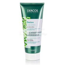 Vichy Dercos Nutrients Detox Lightweight Conditioner - Αποτοξίνωση ιδανικό για λιπαρά μαλλιά, 200ml