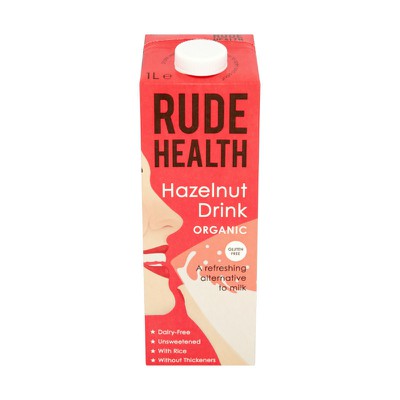 RUDE HEALTH - Hazelnut Drink Organic Βιολογικό Γάλα Φουντουκιού - 1L
