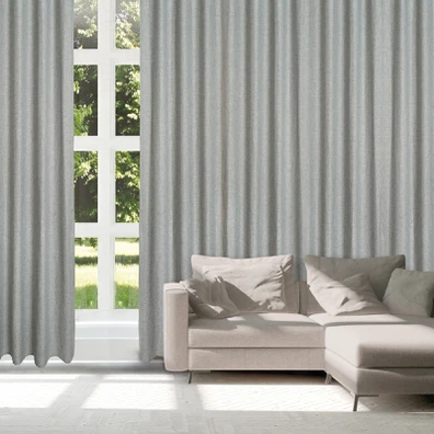 Das Home Κουρτινα με Κρικους 140χ270 2252 Γκρι 140