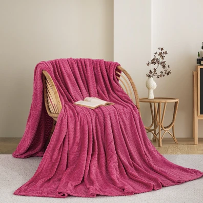 ΚΟΥΒΕΡΤΑ FLEECE ΜΟΝΗ 180X240 ADAM HOME (550) FUCSH