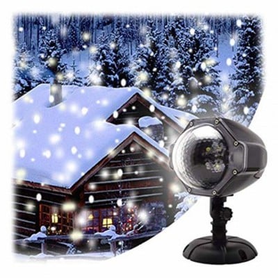 Christmas Projector Led Snow And 3 Programs Ip44