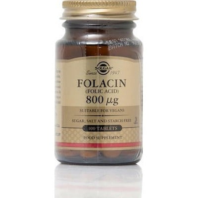 Solgar Folic Acid 800mg 100tabs
