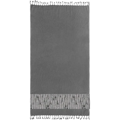 Πετσέτα Θαλάσσης Pestemal 8 Anthracite 90x170 guy 