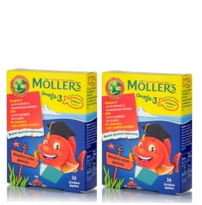 2x Moller’s Ζελεδάκια Ω3 για Παιδιά με Γεύση Φράου