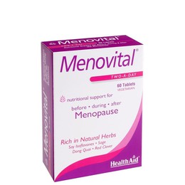 Health Aid Menovital Hormonal Balance, Συμπλήρωμα για την Εμμηνόπαυση 60Tabs