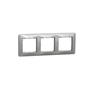 Sedna Design & Elements Frame 3 Gangs Aluminium SD