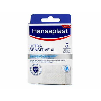 HANSAPLAST Ultra Sensitive XL Επιθέματα Για Ευαίσθητο Δέρμα 5x7,2cm 5 Τεμάχια