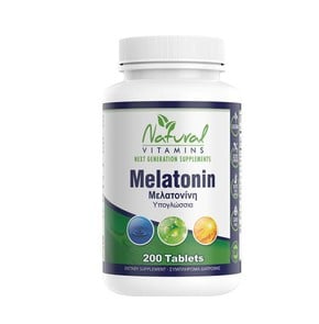 Natural Vitamins Melatonin 1mg, 200 Sublingual Tab