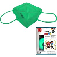 Famex Kids Mask FFP2 NR Light Green 10τμχ - Παιδικ