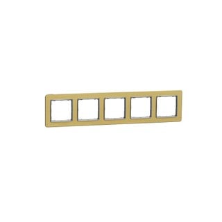 Sedna Design & Elements Frame 5 Gangs Brushed Gold