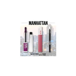 Maybelline Promo Manhattan Make Up Set Με SuperStay Matte Ink Liquid Lipstick Υγρό Κραγιόν Ματ Αποτέλεσμα 5ml & The Falsies Lash Lift Mascara Για Επαγγελματικό Αποτέλεσμα 9.6ml & Tattoo Liner Pencil Μολύβι Ματιών 1.3gr