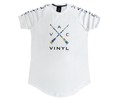 Vinyl art clothing white lined colours t-shirt