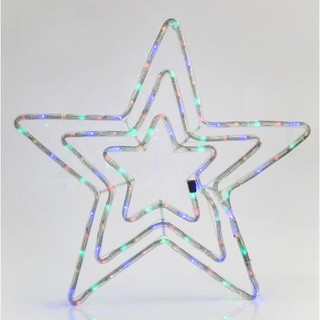 Triple Star LED Rope Light 2-Way with Program Mult