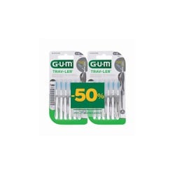 Gum Trav-Ler Promo (-50% Στο 2ο Προϊόν) Μεσοδόντια Βουρτσάκια 1618 2.0mm Γκρι 2x6 τεμάχια 