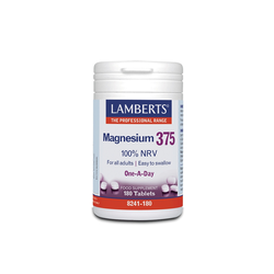 Lamberts Magnesium 375 Συμπλήρωμα Διατροφής Των 4ων Σημαντικότερων Μορφών Αλάτων Μαγνησίου 180 Ταμπλέτες