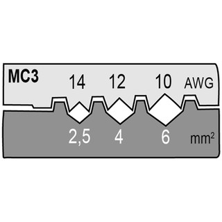 Μύτη για Πρέσσα MC4 6mm² 211659/E