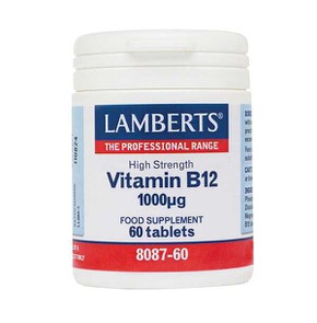 Lamberts Vitamin B12 1000mg (Methilcobalamin), 60t