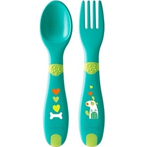 Chicco Baby's First Cutlery Set 12Μ+ Σετ Πιρούνι/Κ