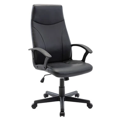 Πολυθρόνα Γραφείου Διευθυντή / Pu Μαύρο 60x64x108/