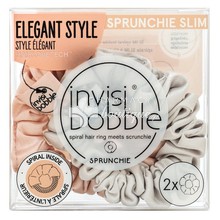 Invisibobble Sprunchie Slim - Bella Chrome, 2τμχ