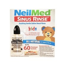 NeilMed Sinus Rinse Kids Kit (1 Squeeze Bottle 120ml & 60 premixed sachets) - Παιδική Ρινική Απόφραξη, (1 φιάλη & 60 φακελίσκους)