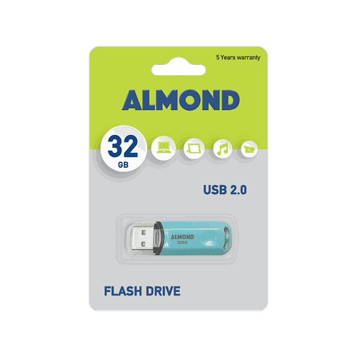 ALMOND FLASH DRIVE USB 32GB PASTEL ΓΑΛΑΖΙΟ