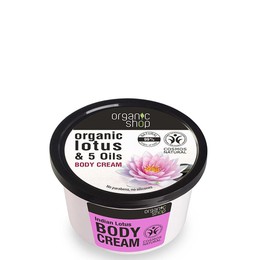 Organic Shop by Natura Siberica Indian Lotus Body Cream Κρέμα Σώματος, 250ml