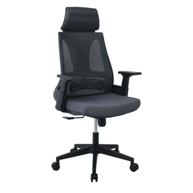 Bf8750 Πολυθρόνα Γραφείου Διευθυντή, Mesh Γκρι, Ύφ