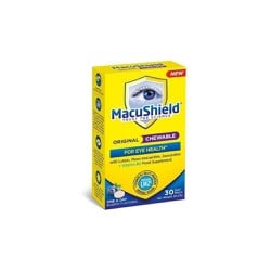 Macushield Original Συμπήρωμα Διατροφής Για Την Υγεία Των Ματιών Με Βιταμίνη Β2 μασώμενες ταμπλέτες