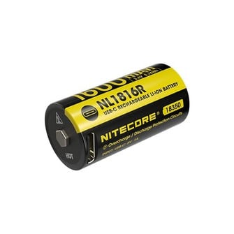 Μπαταρία Nitecore 18350 NL1816R, 1600 mAh