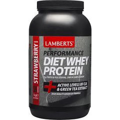 Lamberts Performance Diet Whey Protein + Active Levels of CLA & Green Tea Extract - Φράουλα 1 Kg