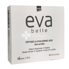 Intermed Eva Belle Peptides & Hyaluronic Acid - Ρυτίδες, 5 amps x 2 ml