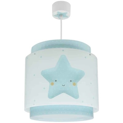 Kids Single Ceiling Light E27x1 Baby Dreams Blue