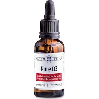 NATURAL DOCTOR Pure D3 Liquid Vitamin 2000iu Σε Υγρή Μορφή, 30ml