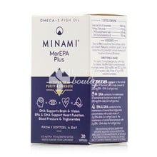 Minami MorEPA Plus - Λιπαρά Οξέα Ω-3, 30 softgels